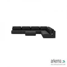 Luxury loungeset corner 450x450 + hocker Anthracite (rechts)