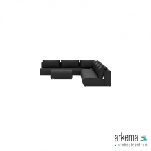 Luxury loungeset corner 340x560 + hocker Anthracite (rechts)