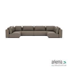 Luxury loungeset u-sofa 230x460x230 Charcoal