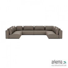 Luxury loungeset u-sofa 340x460x340 Charcoal