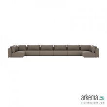 Luxury loungeset u-sofa 230x680x230 Charcoal