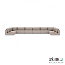 Luxury loungeset u-sofa 340x680x340 Light Taupe