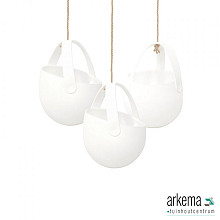 Sling hangplantenbak Off White