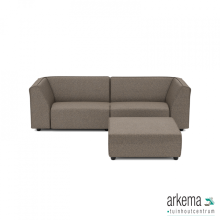 Chill loungeset 3-zits + hocker Charcoal