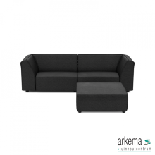 Chill loungeset 3-zits + hocker Anthracite