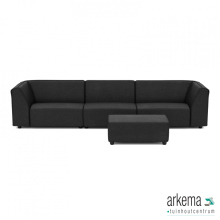 Chill loungeset 6-zits + hocker small Anthracite