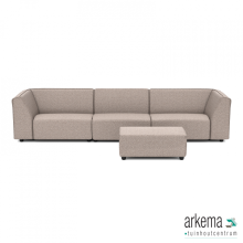Chill loungeset 6-zits + hocker small Light Taupe