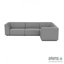 Chill loungeset 6-zits hoek (rechts) Steel