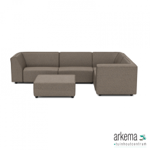 Chill loungeset 6-zits hoek + hocker (rechts) Charcoal