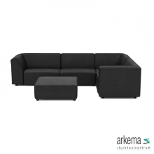 Chill loungeset 6-zits hoek + hocker (rechts) Anthracite