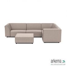 Chill loungeset 6-zits hoek + hocker (rechts) Light Taupe