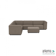 Chill loungeset 8-zits hoek + hocker (links) Charcoal