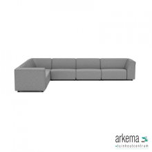 Chill loungeset 10-zits hoek (links) Steel