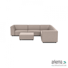 Chill loungeset 8-zits hoek + hocker (rechts) Light Taupe