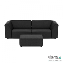 Chill loungeset 3-zits + hocker small Anthracite