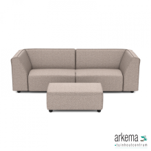 Chill loungeset 3-zits + hocker small Light Taupe