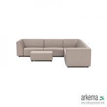 Chill loungeset 8-zits hoek + hocker S (rechts) Light Taupe