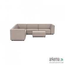 Chill loungeset 8-zits hoek + hocker S (links) Light Taupe