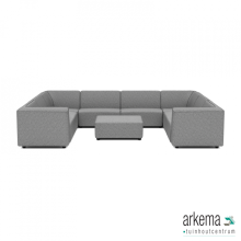 Chill loungeset U-zits + hocker Steel