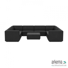 Chill loungeset U-zits + hocker Anthracite