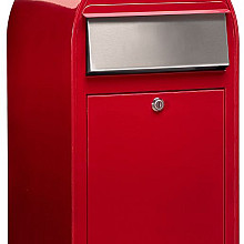 Grande 3001 i RAL 3001 helderrood + RVS klep