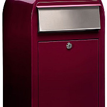 Grande 3005 i RAL 3005 bordeauxrood + RVS klep