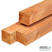 Douglas palen 9.0x9.0x300cm ongedroogd 9.0x9.0x300cm fijnbezaagd