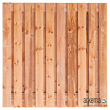 Tuinscherm Casablanca, Red Class Wood geïmpregneerd ME vuren, RVS-geschroefd, 21-planks (19+2) 180 x 180 cm