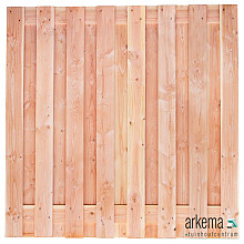 Tuinscherm Winterberg, douglas, RVS-geschroefd, 17-planks (15+2) 180 x 180 cm