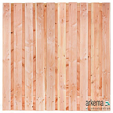 Tuinscherm Sölden, douglas, RVS-geschroefd, 21-planks (19+2) 180 x 180 cm