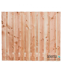 Tuinscherm Douglas, geschaafd, 21-planks (19 + 2) Zwarte Woud 150 x 180 cm