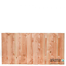 Tuinscherm Zwarte Woud, douglas, RVS-geschroefd, 21-planks (19+2) 180 x 90 cm