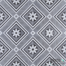 GeoCeramica® 60x60x4 Concreet Flower dec