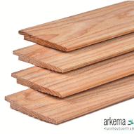 Douglas ongedroogd (breed) 1.1/2.2x19.5x400cm Zweeds rabat werkend: 18.0cm