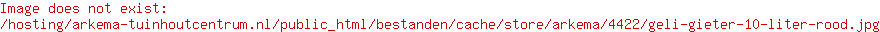 Geli gieter 10 liter - rood