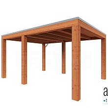 Buitenverblijf Palermo XXL 4450x3800x2450mm (bxdxh)