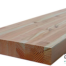 Balken douglas gelamineerd 65x370x6000mm gedroogd en geschaafd