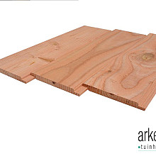 Sponning plank douglas 9x20mm, 18x190x3000mm kunstmatig gedroogd, zichtzijde fijnbezaagd