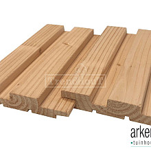 Rhombusprofiel 25x140x5000mm kunstmatig gedroogd en geschaafd