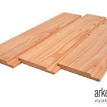 Channelsiding douglas 18x142x3000mm kunstmatig gedroogd, zichtzijde fijnbezaagd