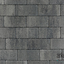 Patio betonstraatsteen 6 cm nero/grey mini facet komo