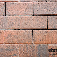 HACO Betonklinker 21x10,5x6 cm Rood  Zwart