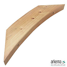 Halfronde schoor 65x145x750mm douglas gedroogd en geschaafd