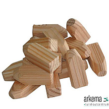 Houten doken Douglas 16x16x40mm per 25 stuks incl. speedboor