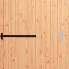 Opgeklampte deur enkel XL 1200x2100mm + kozijn 1335x2170mm (zonder hang- en sluitwerk)