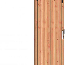Schuifdeur enkel 980x1950mm naar links open (zonder hang- en sluitwerk)