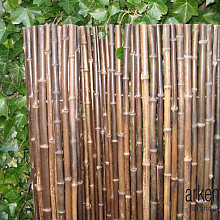 Bamboe rols. zwart 200-180 cm
