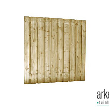 Jumboscherm geschaafd vuren 21-planks 15 mm, 180 x 180 cm, recht verticaal, groen geïmpregneerd.