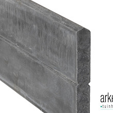 Berton©-motiefplaat smal antraciet H26 x D3,5 x L184 cm blokhutprofiel