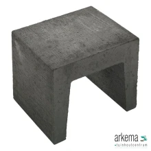 U-ELEMENT ZWART 40X40X50CM